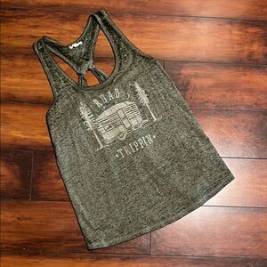 Green Graphic Tank Top